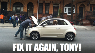 Jennifer Lopez's Fiat 500 broke down on the block